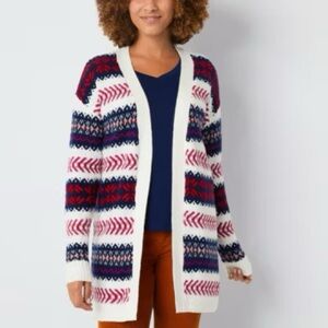 NWT St. John’s Bay Open Front Sweater
